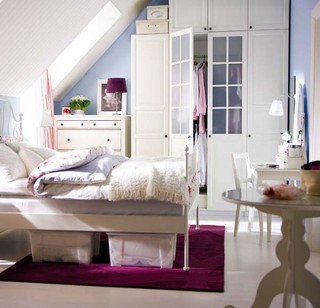 北欧风格可爱白色卧室设计