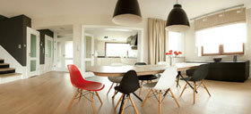 时髦的灯光 大胆的配色 个性化现代简约黑白主题公寓