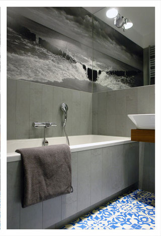混搭风格一室一厅豪华型140平米以上浴缸旧房改造平面图