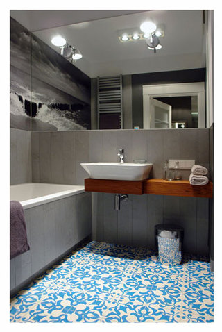 混搭风格一室一厅豪华型140平米以上整体卫浴旧房改造家装图