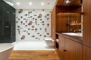 现代简约风格公寓舒适140平米以上卫浴用品效果图