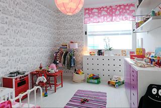 北欧风格公寓实用黑白儿童房改造
