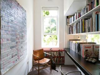 现代简约风格时尚白色小书房改造