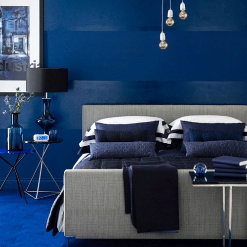 蔚蓝的海洋，温馨的卧室背景墙