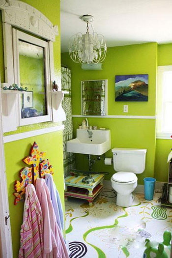 绿色墙面家居装饰 让你的家小清新起来