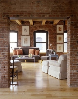 砖墙元素打造美家 炫酷的复古客厅设计