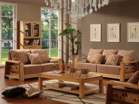 木简约客厅家具 缔造一个安逸的空间