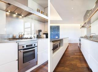 现代简约风格公寓小清新白色厨房设计图