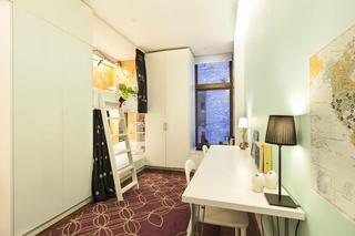 现代简约风格公寓小清新白色小书房设计图