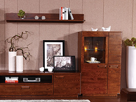 典雅稳重中式风格 健威客厅实木家具