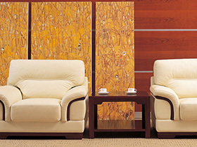 中式皮木结合沙发  尽显尊贵典范