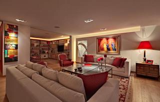 现代简约风格温馨白色客厅装修图片