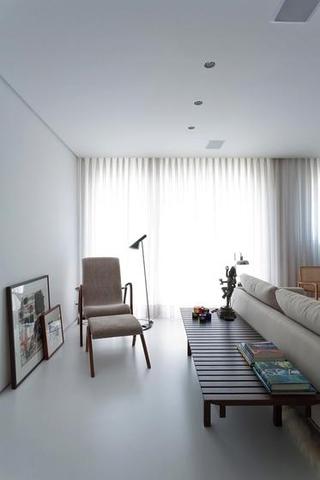 简约风格时尚白色130平米客厅隔断设计图纸