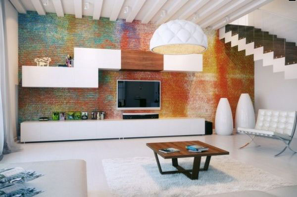 巴塞罗那极简多彩阁楼设计 七巧板的家