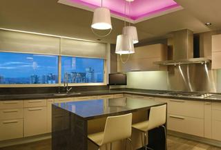 现代简约风格公寓舒适白色厨房装潢