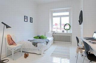 简约风格公寓舒适原木色90平米小卧室装修效果图