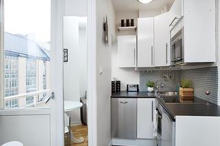 北欧风格单身公寓舒适白色装修效果图