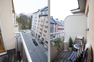 北欧风格单身公寓舒适白色阳台设计图