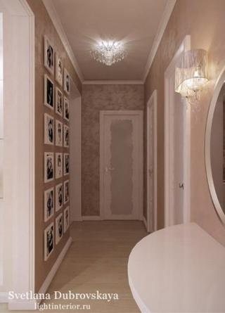 欧式风格复式可爱粉色走廊装修效果图