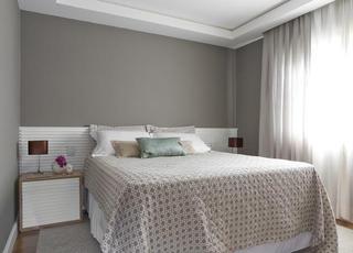 现代简约风格舒适白色卧室改造