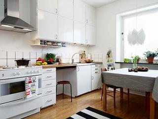 现代简约风格复式舒适白色厨房装修