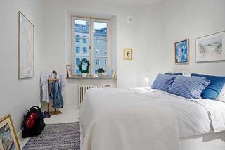 北欧风格复式简洁白色卧室效果图