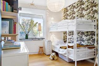 北欧风格小户型时尚白色卧室设计图纸