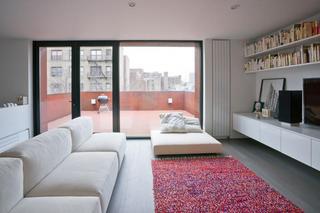 现代简约风格公寓简洁灰色客厅沙发装潢