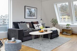 北欧风格公寓简洁白色装修效果图