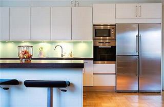 简欧风格公寓简洁白色厨房效果图