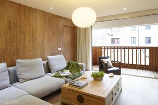 现代简约风格公寓舒适原木色设计图