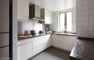 现代简约风格公寓舒适原木色厨房设计图纸