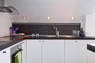 北欧风格大气褐色50平米厨房效果图