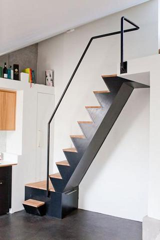 北欧风格小户型黑色50平米楼梯设计图纸