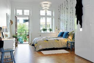 北欧风格公寓浪漫卧室装修效果图