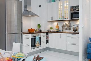 北欧风格白色整体厨房旧房改造家居图片