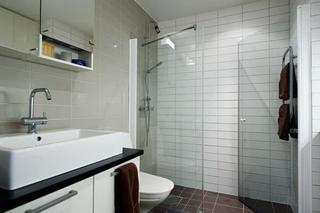 北欧风格公寓时尚整体卫浴装修图片