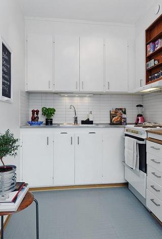 欧式风格小户型小清新厨房装修效果图