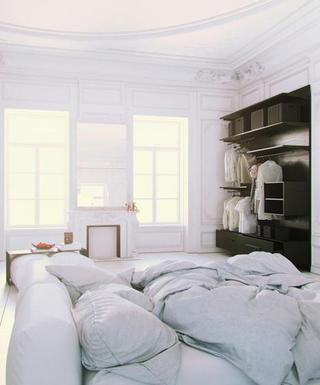 欧式风格公寓简洁黑白装修图片