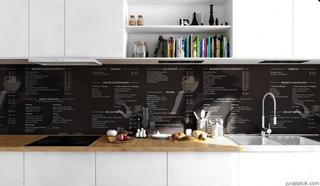 欧式风格公寓简洁黑白厨房吧台装修效果图