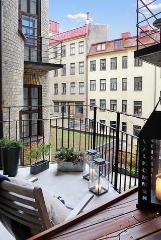 欧式风格公寓舒适阳台效果图