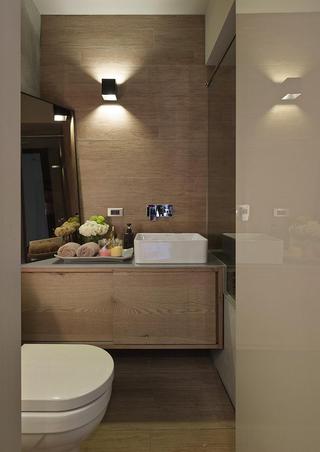 现代简约风格公寓简洁卫生间设计图