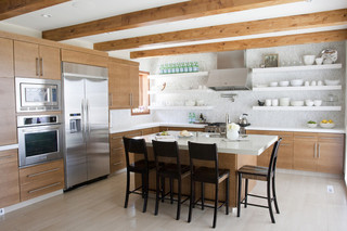 现代简约风格客厅三层双拼别墅实用4平方厨房装修效果图
