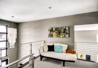 现代简约风格卧室三层独栋别墅舒适小客厅沙发改造