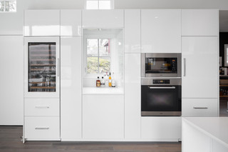 现代简约风格厨房三层独栋别墅舒适柜类效果图