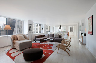 现代简约风格客厅酒店公寓实用卧室卧室地毯全铺效果图