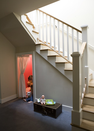 美式乡村风格卧室三层小别墅实用卧室复式楼楼梯装修效果图