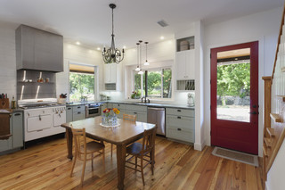 美式乡村风格200平米别墅实用客厅2013厨房装修图片
