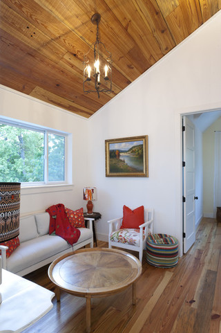 美式乡村风格卧室一层半小别墅实用卧室沙发茶几效果图