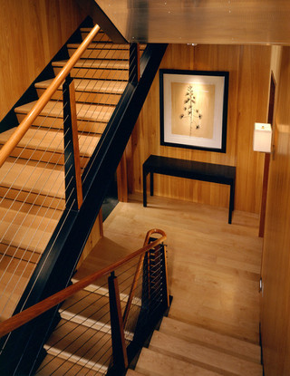 现代简约风格三层别墅及实用客厅别墅楼梯设计图设计